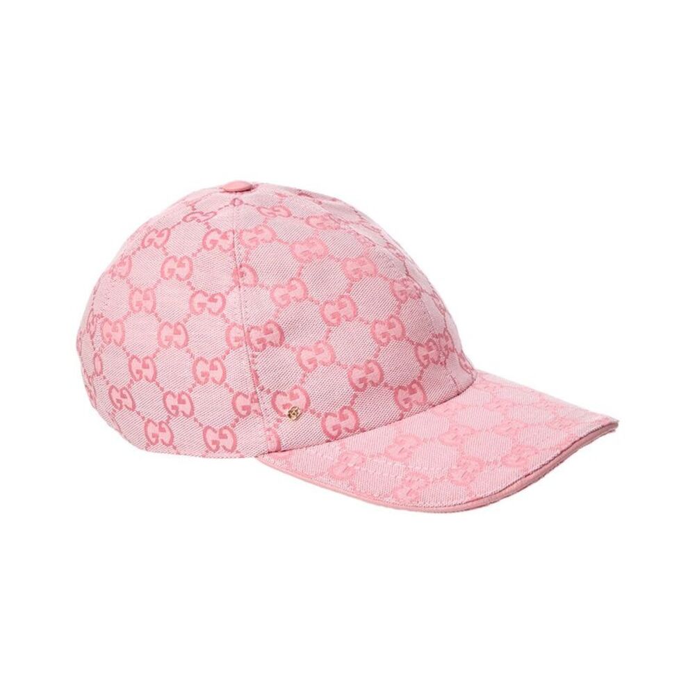 Gucci Gg Canvas Baseball Cap, Pink